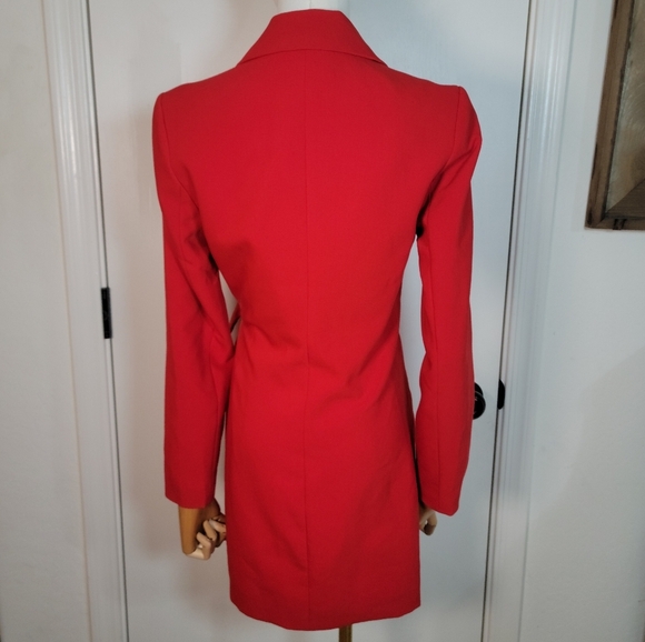 Abercrombie & Fitch Red Blazer Dress Size XS - Picture 10 of 12